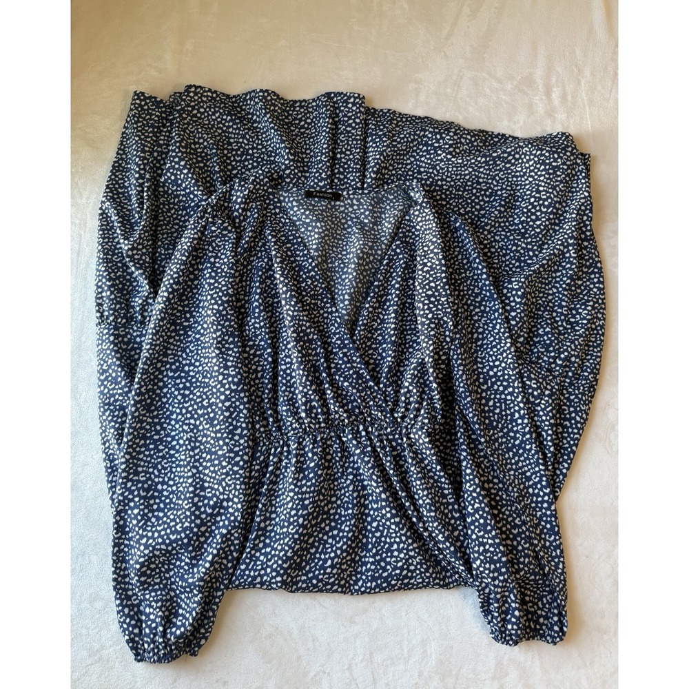 Fashion Women's S Navy Polka Dot Dress With Belt